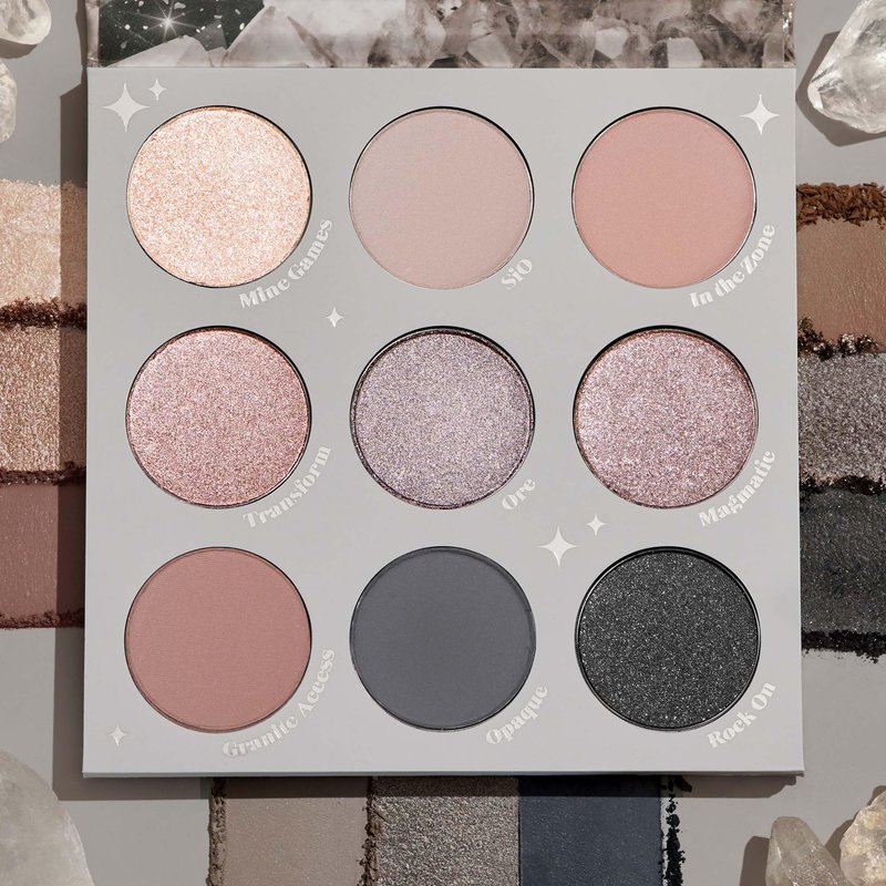 ColourPop Of Quartz Eyeshadow Palette - Neutral Taupe Palette with Metallic and Matte Finishes - High-Pigment Eye Makeup with a Long-Wearing Formula (0.3 oz)