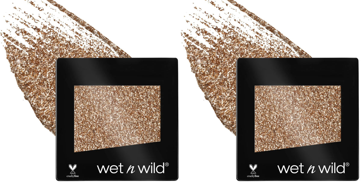 wet n wild Color Icon Glitter Eyeshadow Shimmer Brass (Pack of 2)