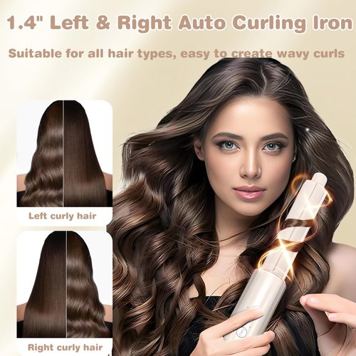 Hair Dryer Brush and 8 in 1 Hair Styler, Blow Dryer Brush with 110,000 RPM High-Speed Negative Ion, Multi Hair Styler with HD Digital Display for Fast Drying Straightening Curling (Black)