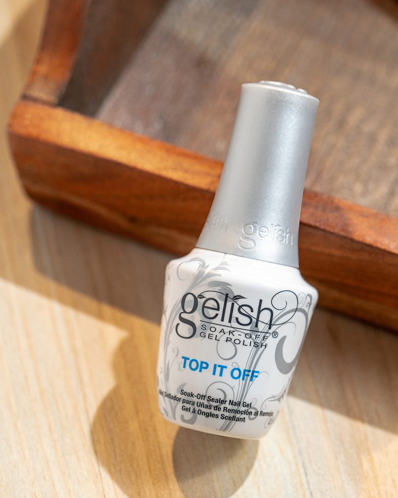 Gelish Top It Off, Sealer Gel Top Coat LED Polish, High-Gloss Nail Polish Top Coat for Long-Lasting Shine and Durability - Perfect for Professional and At-Home Use, 0.5 oz