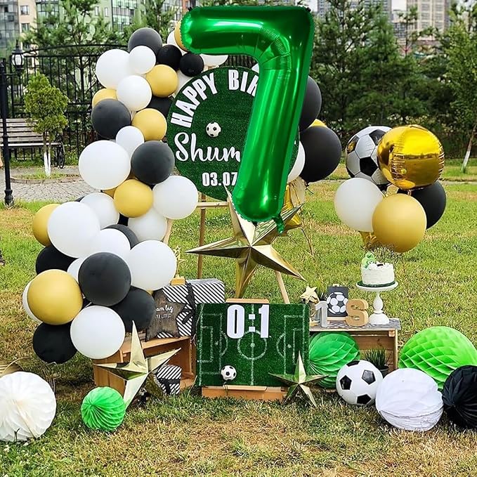 Green Number Balloons, 40 Inch Dark Green Balloon 5.5 Helium Balloon 5th Birthday for 5 Years Birthday Party Wedding Anniversary Decoration Children Girls Boys