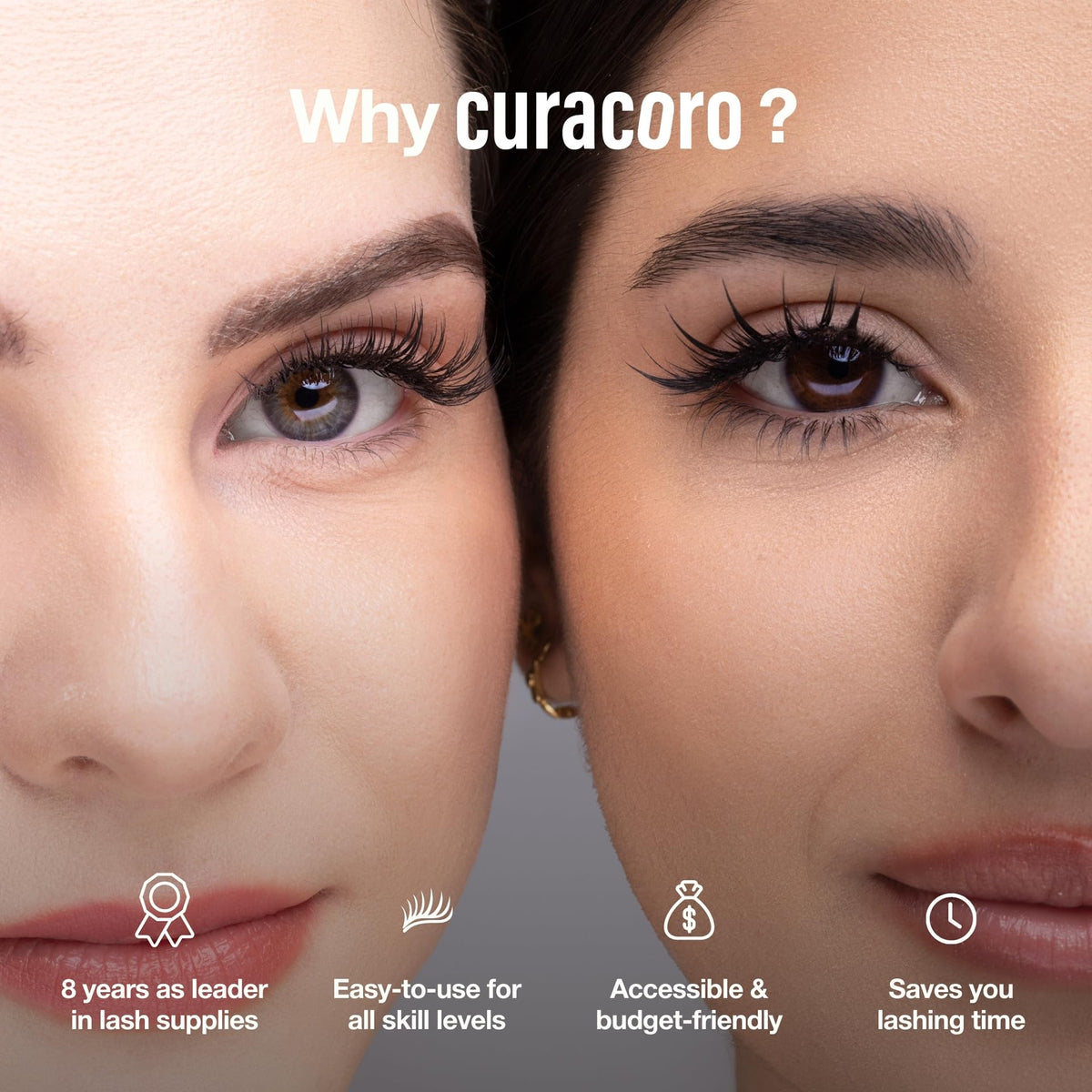 Curacoro LashFolio Narrow Promade Fans 10D-0.03 CC Curl 8-15mm