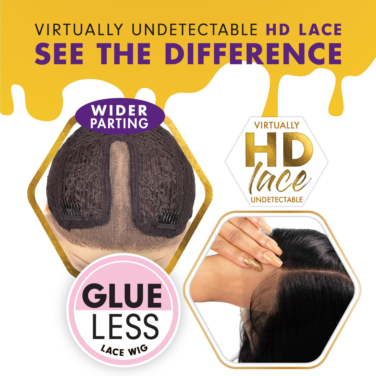 Sensationnel Butta LaceWig-Unit 3, Jet Black 1