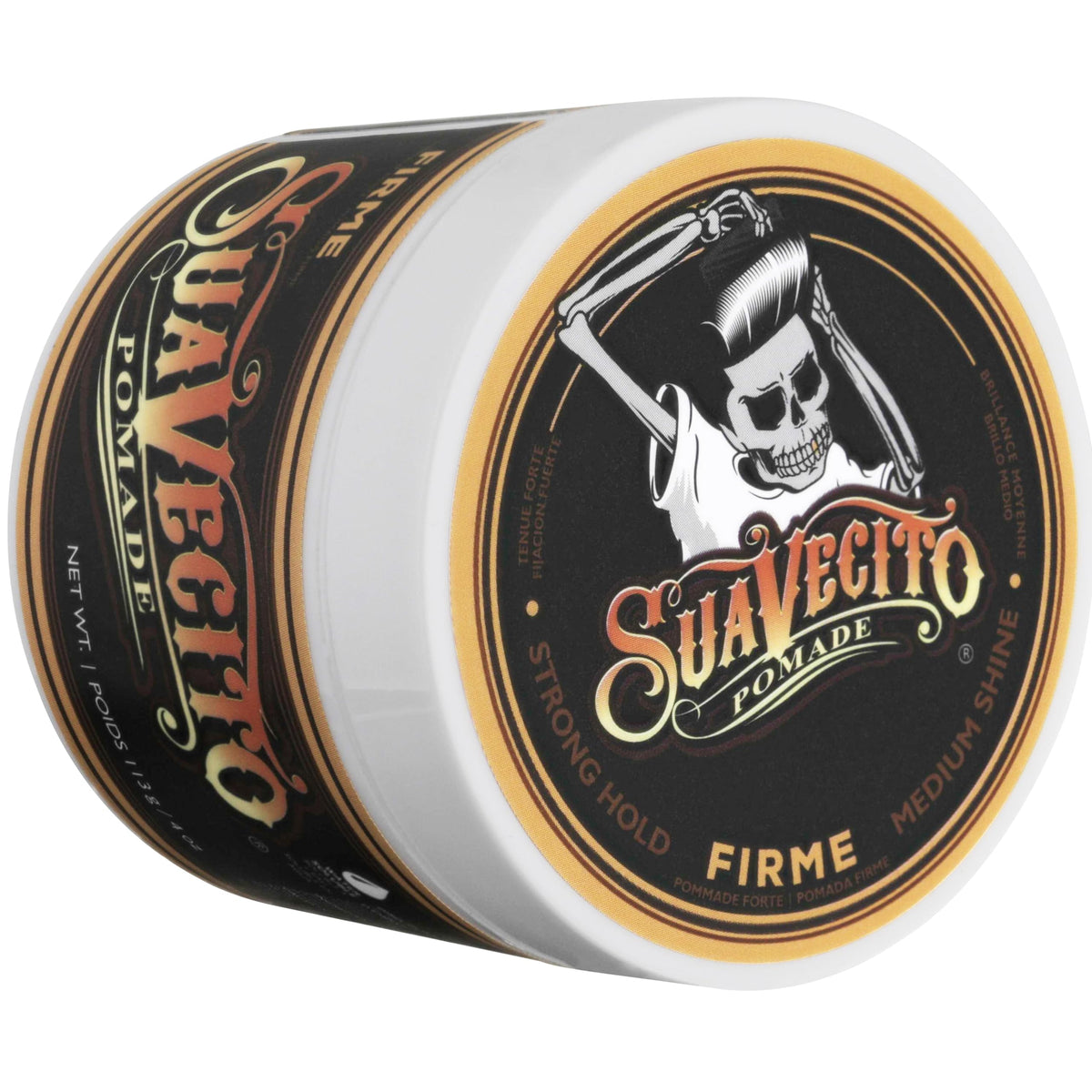 Suavecito Men's 5 PC Hair Kit - Original & Firme (Strong) Hold Medium Shine Pomade, Hair Cream and Grooming Spray, Large Deluxe Comb