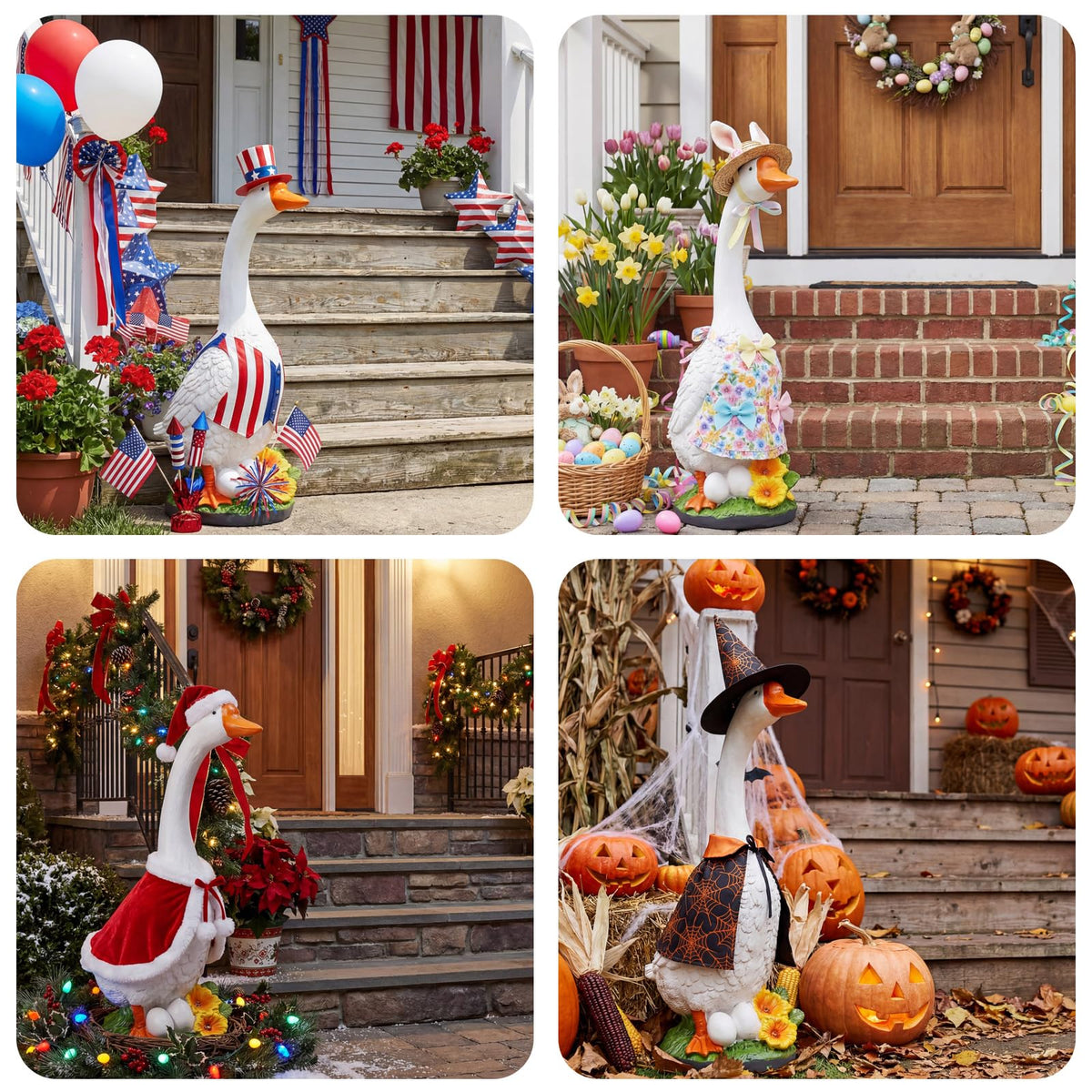 vchin Large Porch Goose Statue, 23 inch Large Porch Goose Statue