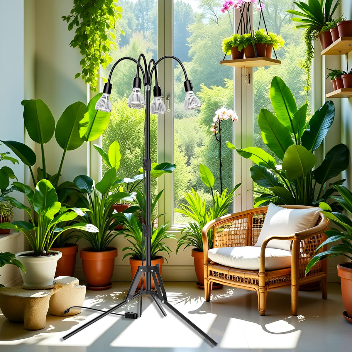 SANSI Grow Lights for Indoor Plants, 128W Plant Lights for Indoor Growing