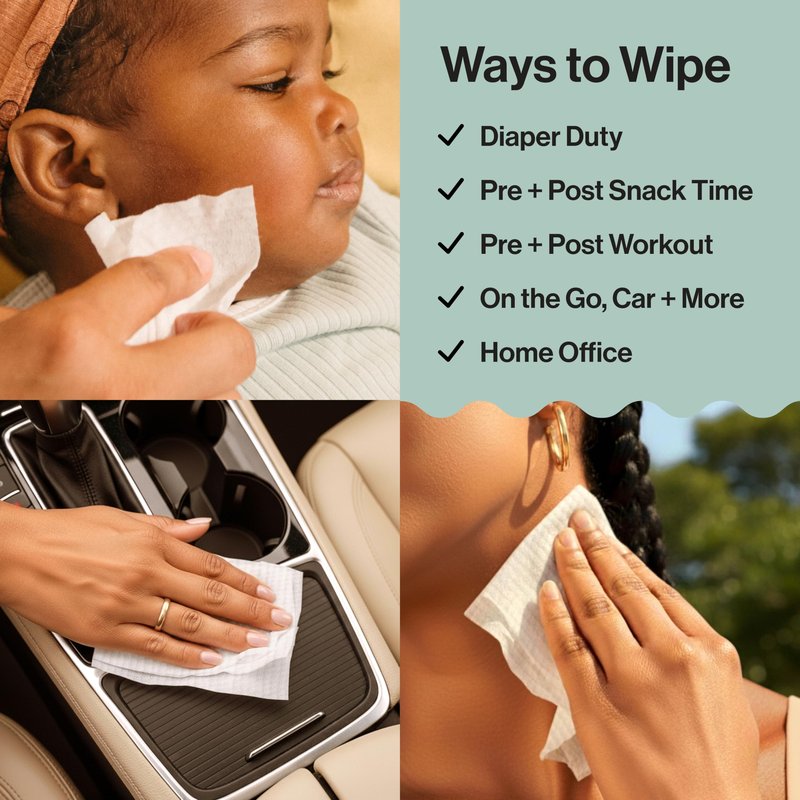 The Honest Company Hypoallergenic Multi-Use Baby Wipes for Sensitive Skin Baby Pattern Play 576 Count