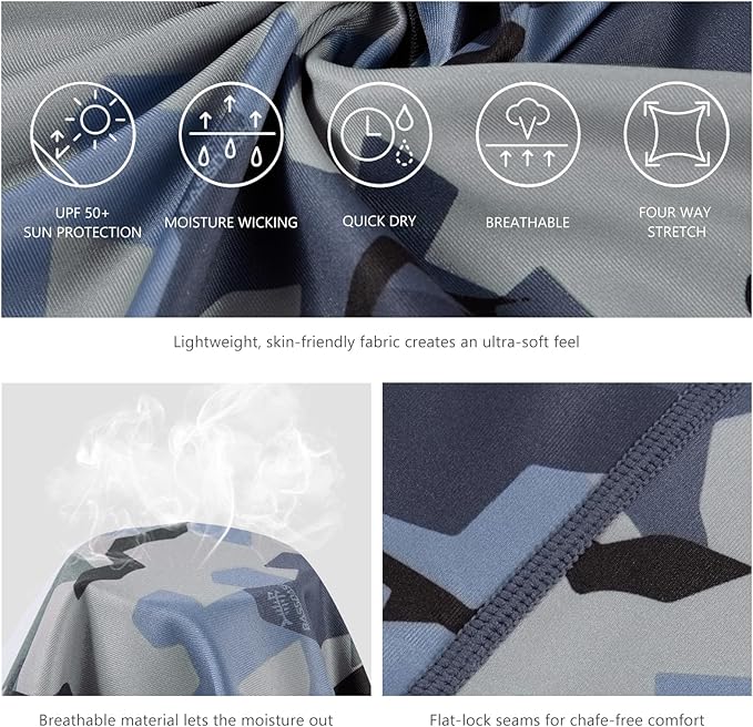 BASSDASH UPF 50+ UV Sun Protection Neck Gaiter Fishing Mask Hunting Kayaking Hiking Cycling Ski Sports