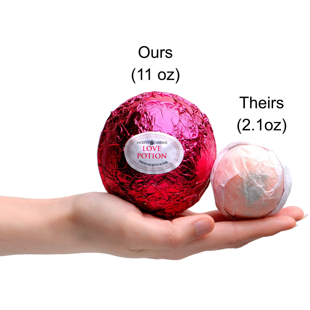 Mermaid Love Potion Bath Bombs Gift Set of 2 with Size 9 Ring Surprise Inside Each Made in USA
