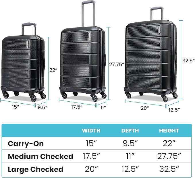 American Tourister Stratum 2.0 Expandable Hardside Luggage with Spinner Wheels, 28" SPINNER, Soft Coral