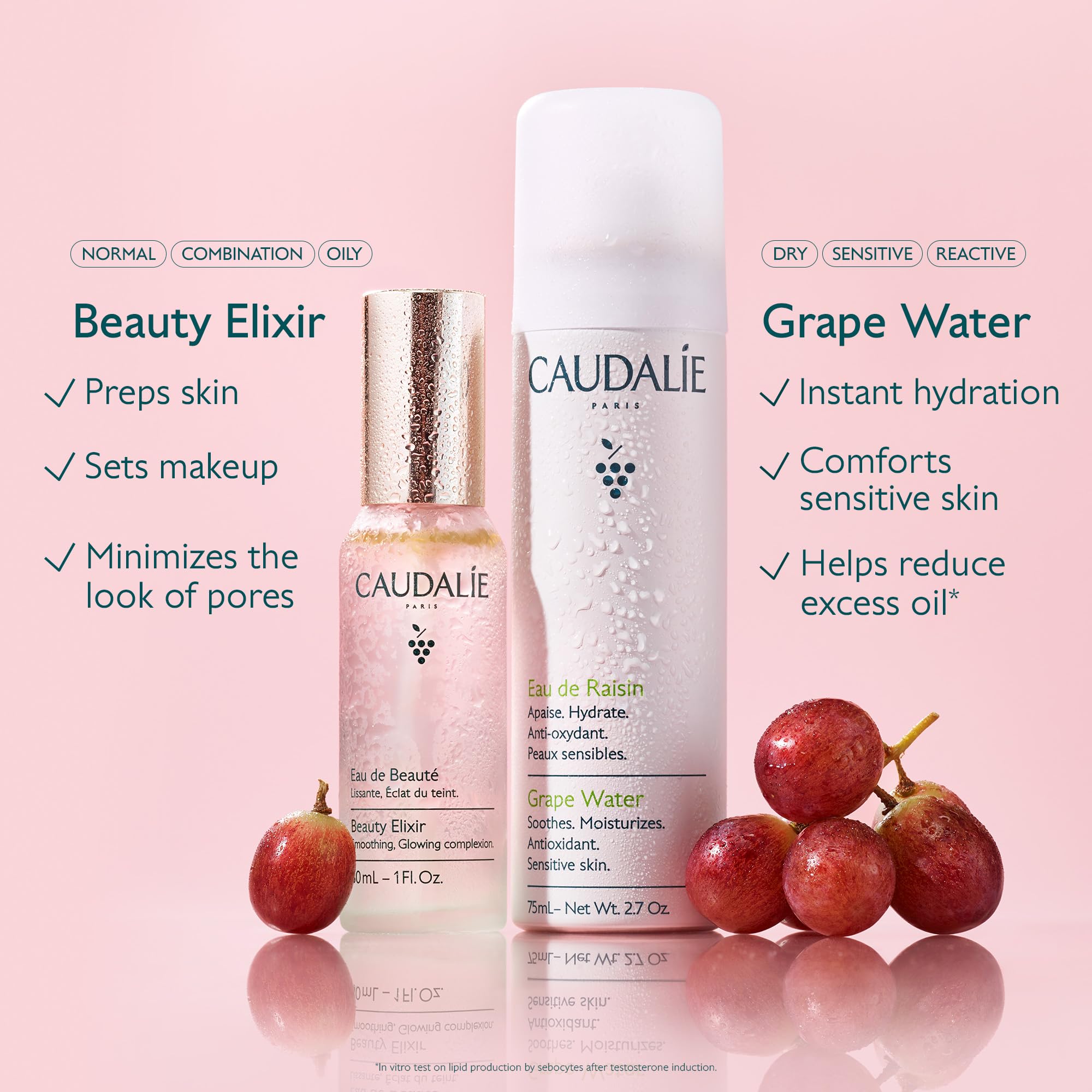 Caudalie Grape Water Moisturizing Face Mist - 75 mL