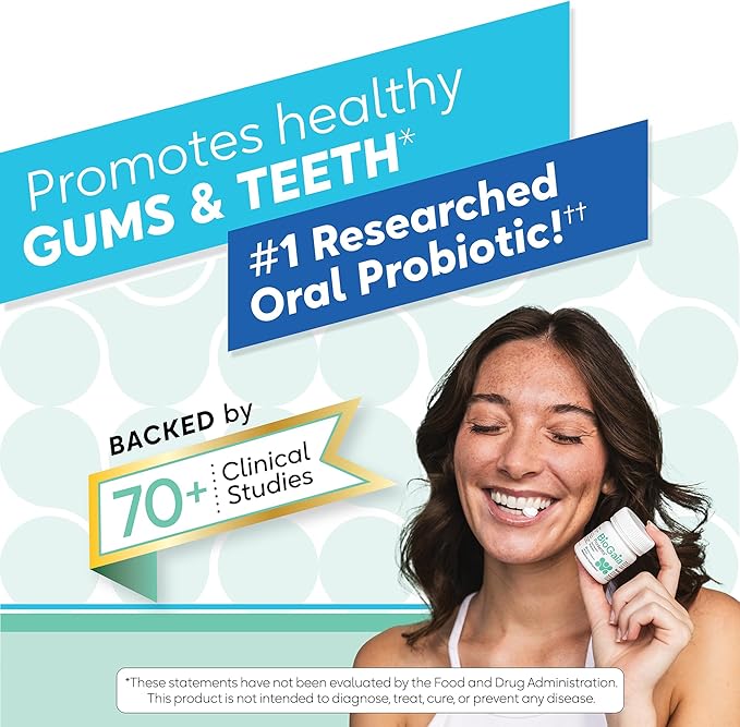 BioGaia Prodentis 3-Pack | Dental Probiotic Lozenges | Promote Healthy Gums & Teeth | Defend Against Dental Problems | Replenish Oral Microbiome | Improve Oral Health | Mint Flavor | 90 Day Supply