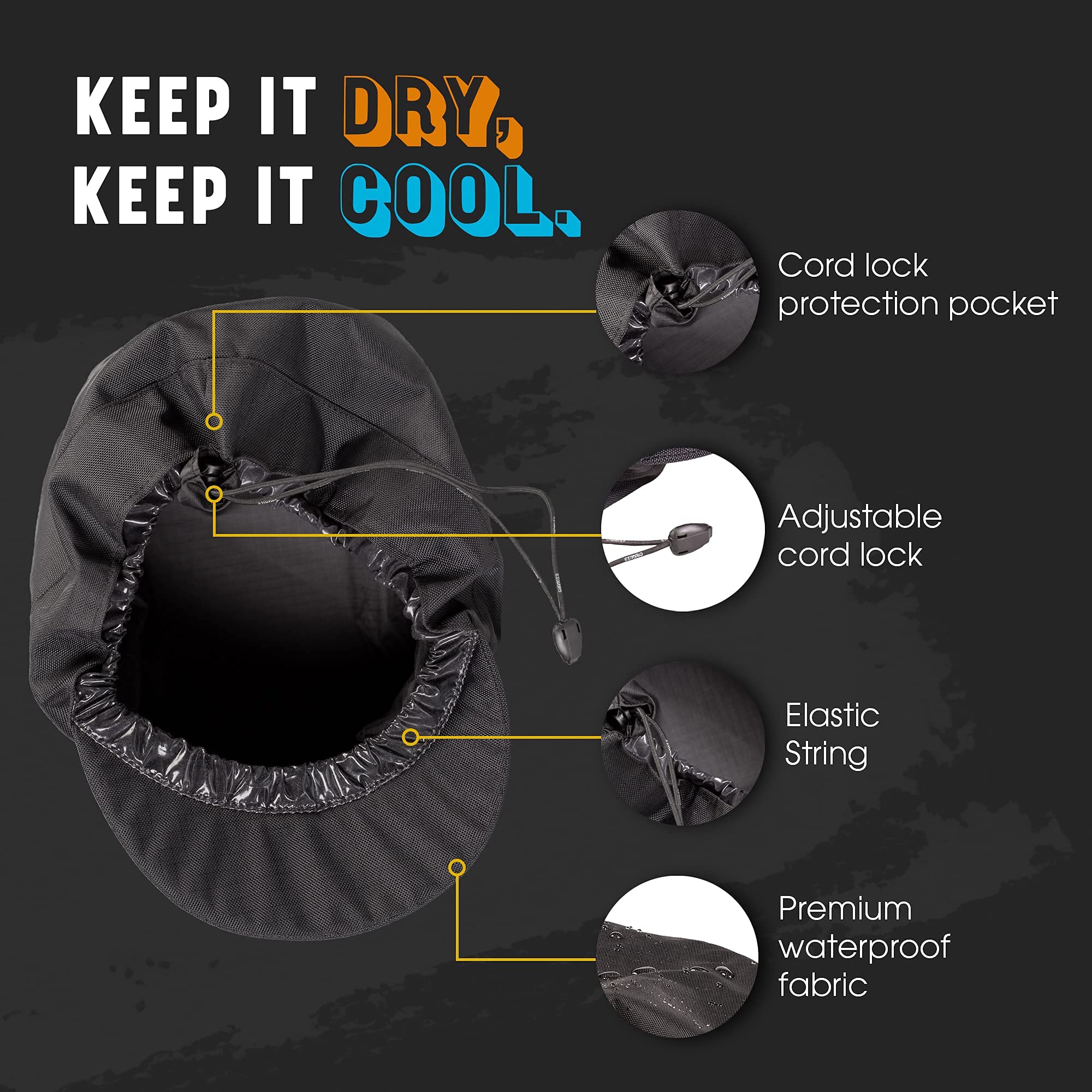 Men Shower Cap for braids, curls and locs. Be Yourself, Stay Manly. Waterproof Adjustable Reusable and Revolutionary