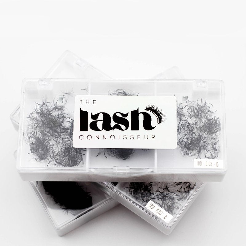 10D - C Curl 750 Fans Mixed Promade Fans Lash Extensions | TLC Lash Supplies 4D to 16D Premade Fans 7 mm to 16 mm Mixed Length Thin Base Premade Fans Eyelash Extensions (10D - C Curl, 14-15-16 mm)