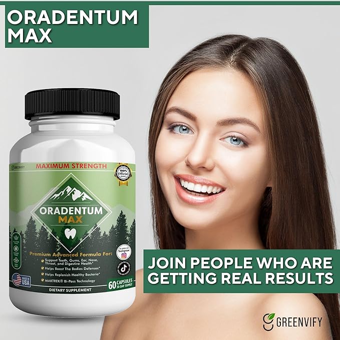 Oradentum Max Probiotic Supplement, 40 Billion CFU, 60 Capsules, 30 Day Supply (3)