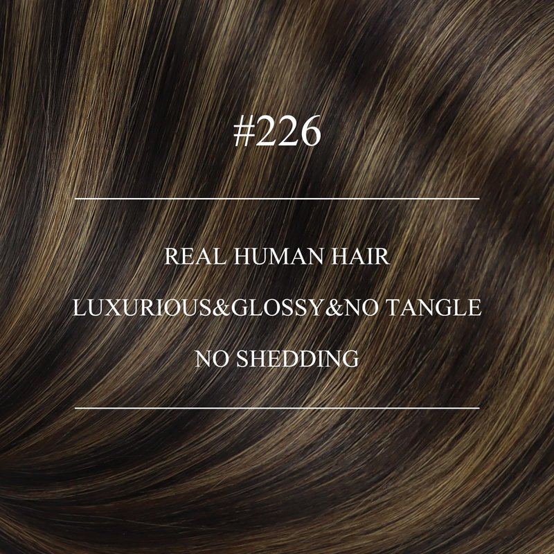 YoungSee Nano Tip Hair Extensions Real Human Hair Balayage Brown 22in Nano Ring Hair Extensions Human Hair Balayage Dark Brown Mix Medium Brown 50g 50 Strands Nano-Beads Extension for Natural Looking