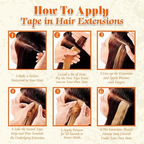 Full Shine Tape in Hair Extensions Human Hair 18 and 20 Inch Blonde Remy Human Hair Tape in Extensions Color 18/613 Ash Blonde Highlight Platinum Blonde Invisible Hair Extensions Tape in 20Pcs 50Grams