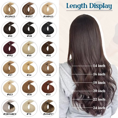 22inch Nano Beads Ring Hair Extensions Human Hair Burgundy Pre Bonded I Tip Keratin Fusion Stick Tipped Hairpiece Iron Loop Link Straight Micro Bead Remy Hair for Women Wine Red #99J 50g 50strands