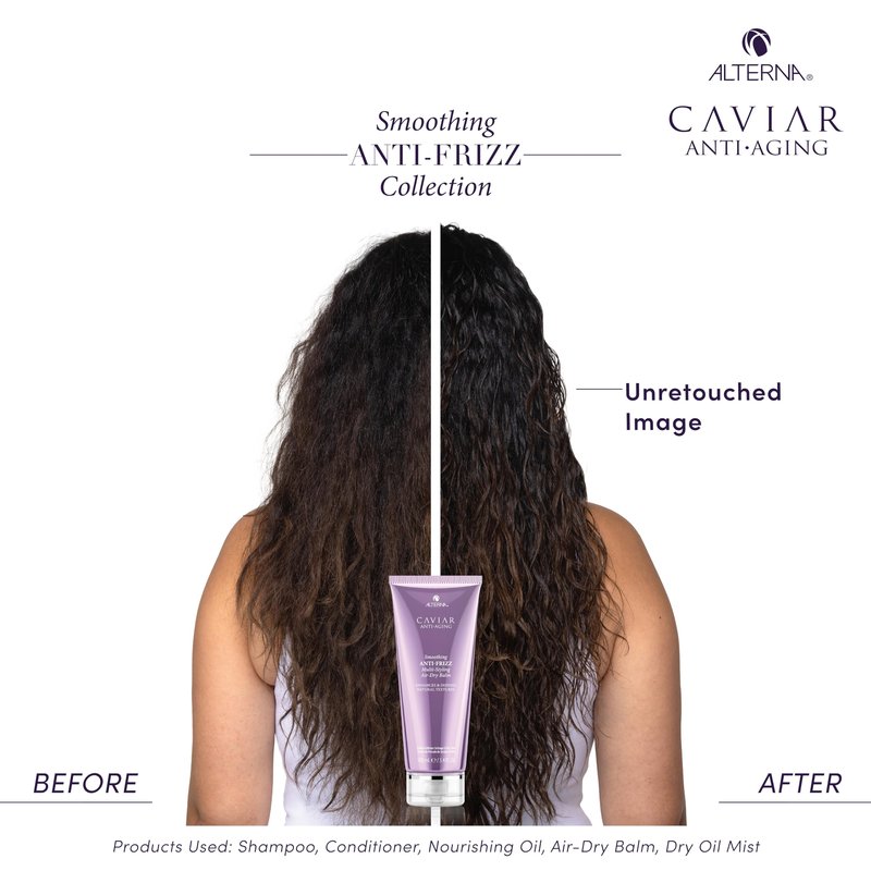 Alterna Caviar Anti-Aging Smoothing Anti-Frizz Multi-Styling Air Dry Balm, 3.4 Fl Oz | Controls Frizz With Light Hold | Adds Natural Shine | Sulfate Free
