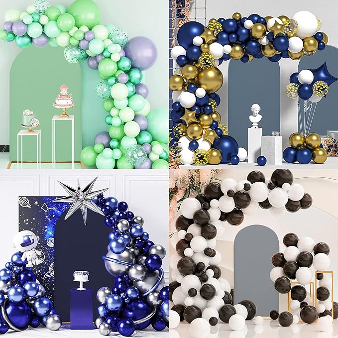 Arch Covers,Arch Backdrop Stand Fitted Cover for Wedding Birthday Party Ceremony Banquet Decoration(7.2FT,Dark Blue,Cover Only)