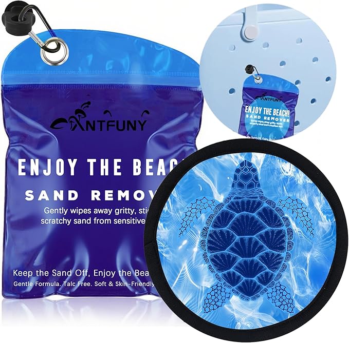 Antfuny Sand Remover Eraser Women Beach Essentials Summer Vacation Travel Hawaiian 2025 Summer Beach Essentials Hawaii Honeymoon Accessories European Costa Rica Must Haves Cruise Ship Gear Towel