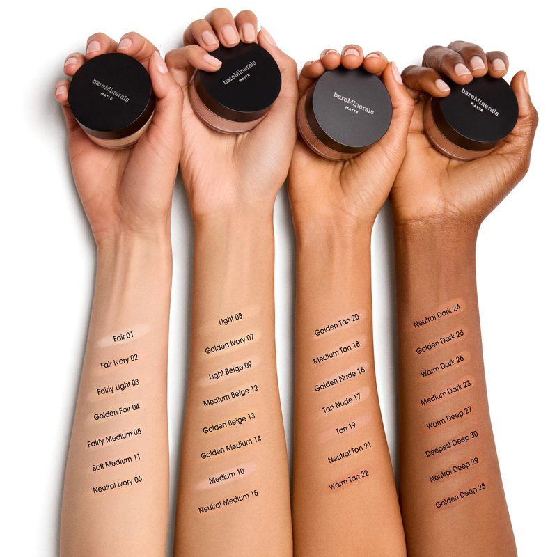 Original Matte Loose Mineral Foundation SPF 15, 22 Warm Tan, Vegan, Cruelty-Free & Dermatologist-Tested