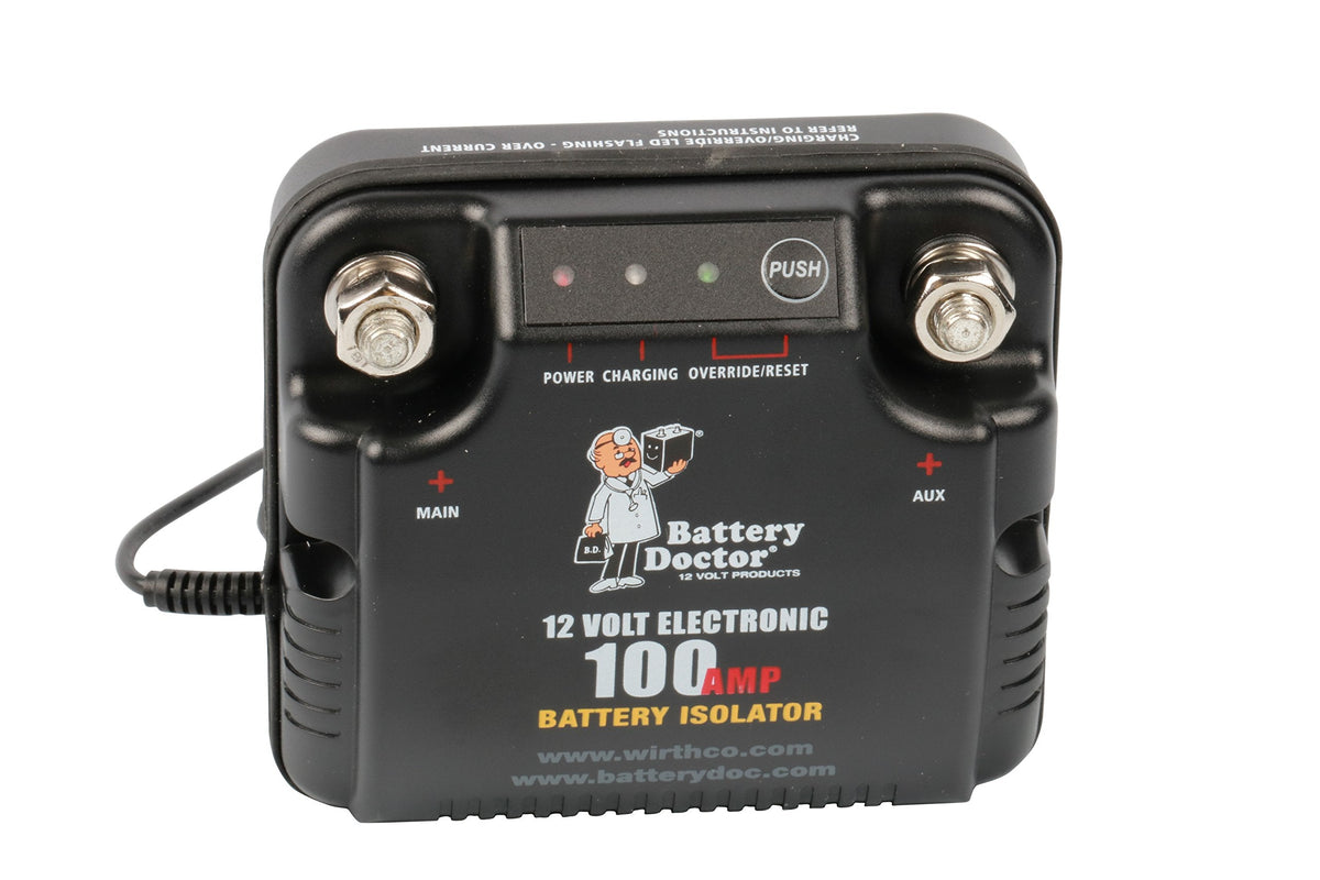 WirthCo 20090 Battery Doctor 75 Amp/100 Amp Battery Isolator , Black