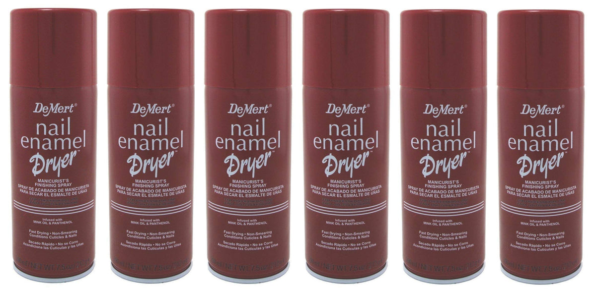 Demert Nail Enamel Dryer Spray 7.5 Ounce (Pack of 6)