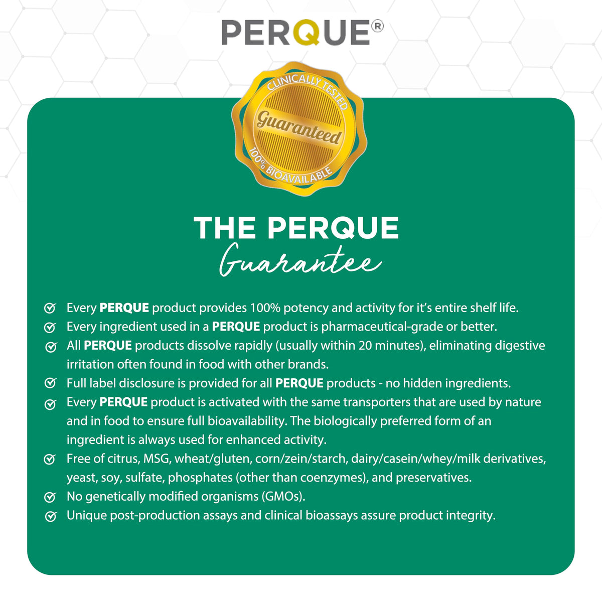 PERQUE Bone Guard Forte 100 Count