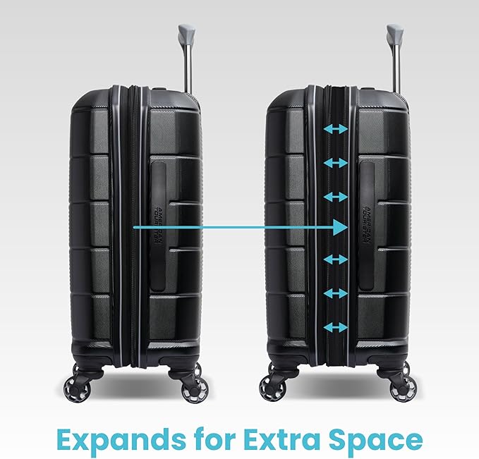 American Tourister Stratum 2.0 Expandable Hardside Luggage with Spinner Wheels, 28" SPINNER, Soft Coral