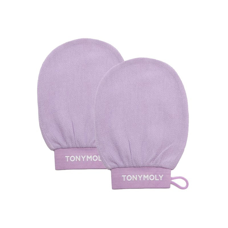 Plum Bum K-Spa Exfoliating Glove – Korean Spa-Inspired Body Scrub Mitt for Deep Exfoliation, Smooth Skin & Glow, Reusable Biodegradable Viscose, 2 Pack