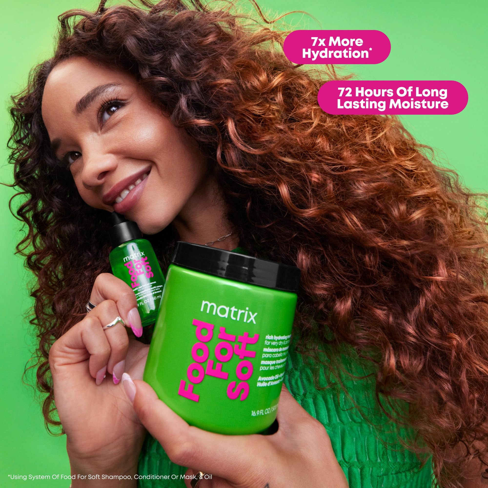 MATRIX Food For Soft Rich Hydrating Hair Mask - Deep Conditioner For Dry & Brittle Hair, Adds Shine & Softness, With Avocado Oil & Hyaluronic Acid, Replenishes Moisture