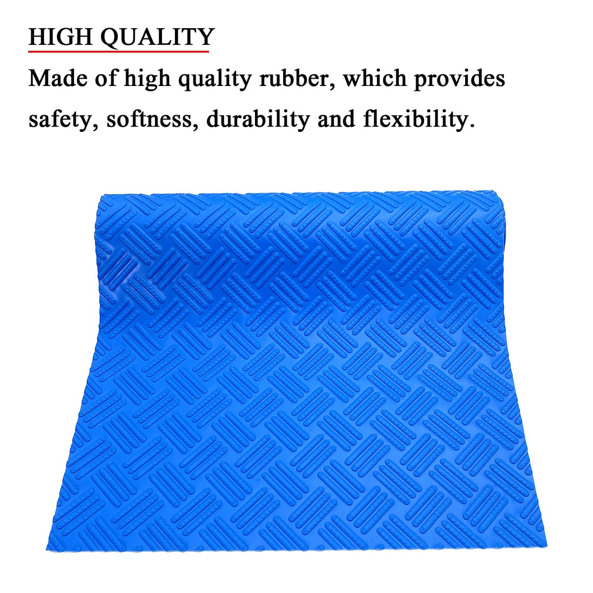 SKARUMMER Swimming Pool Ladder Mat - Protective Pool Ladder Pad Step Mat with Non-Slip Texture, Blue Medium Pool Step Mat 45 inch X 45 inch