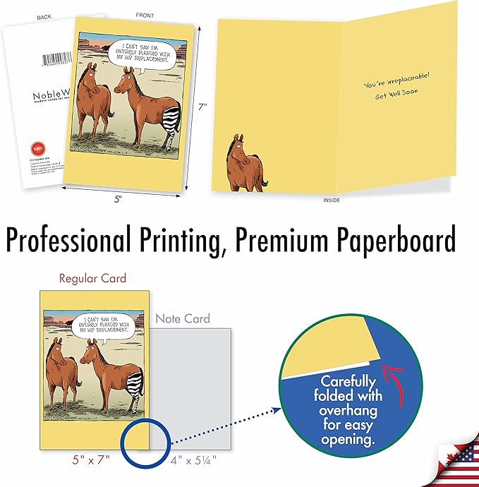 NobleWorks - 36 Assorted Set Funny Mixed Occasions Cards Bulk Box Set Envelopes, Humor B-day, Get Well, Friendship Greeting Card (36 Designs, 1 Each) - A Coverly Combo AC9383XXG-B1x36