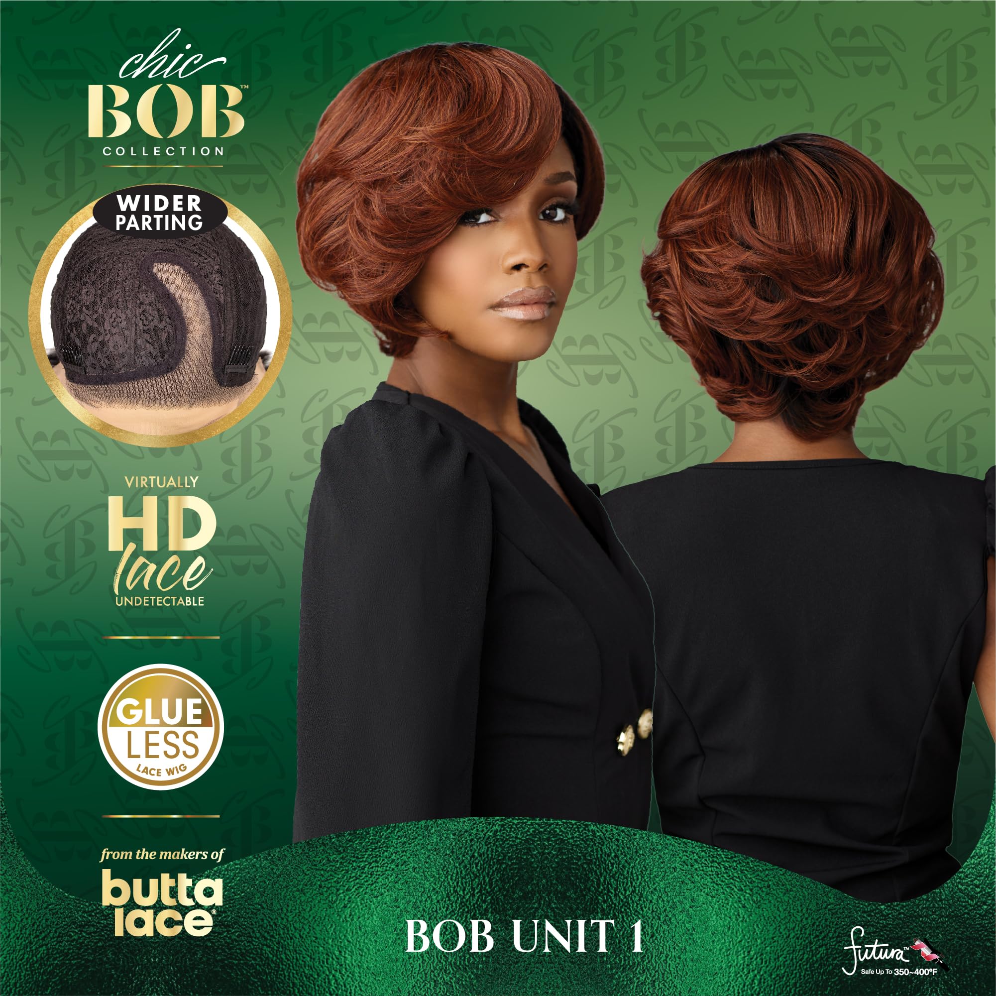 Sensationnel Chicbob Lace Frontwig - Bob Unit 1