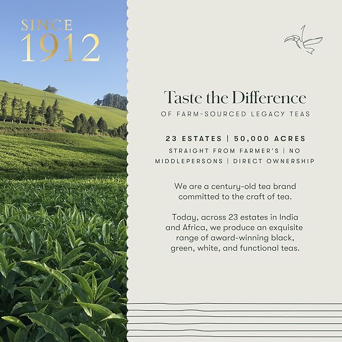Luxmi Estates Vanilla Peppermint Organic Peppermint Tea (50 Tea Bags) Caffeine Free Tea Bags For Relaxing, Calming, and Stress Relief, With Certified Organic Herbal Tea