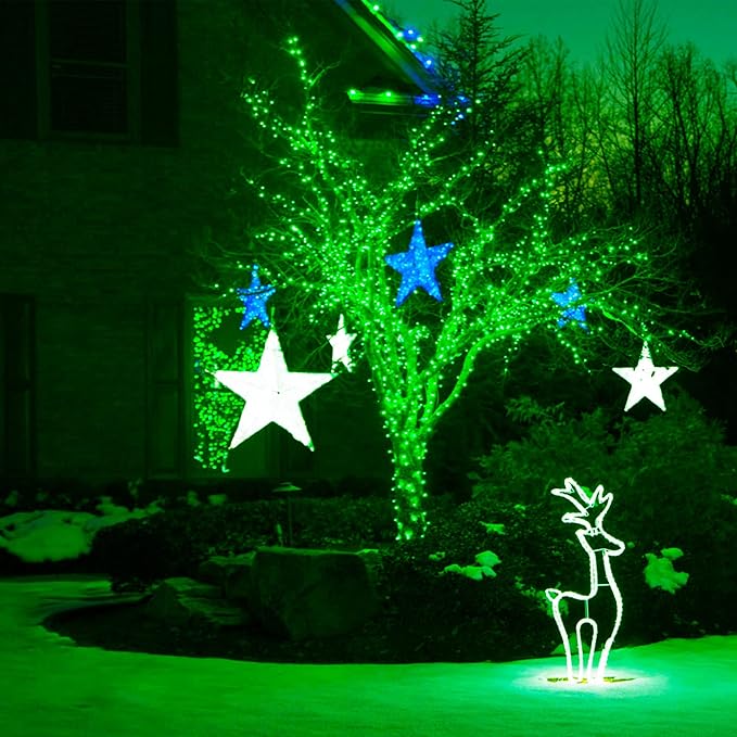 164Ft 500 LED Green St. Patrick's Day Lights, Waterproof 8 Twinkle with Memory Functions Green String Lights for Indoor Outdoor Tree Garden St. Patrick's Day Decoration