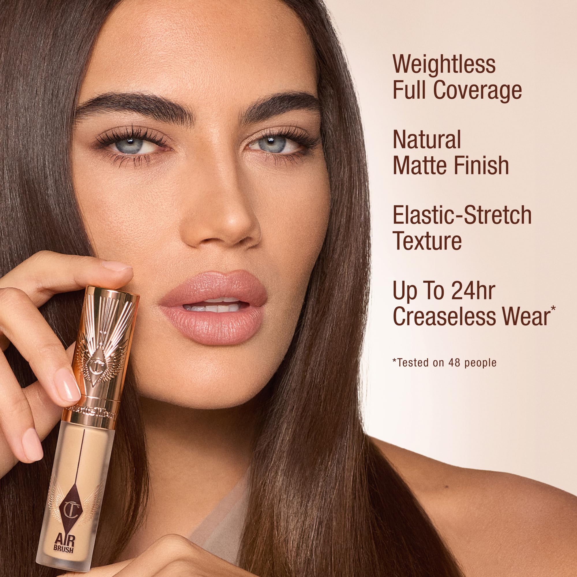 Charlotte Tilbury AIRbrush Flawless Blur Concealer - Concealer for Dark Circles, Blemishes & More - Hydrating, Full Coverage with a Natural Matte Finish - 2 Fair
