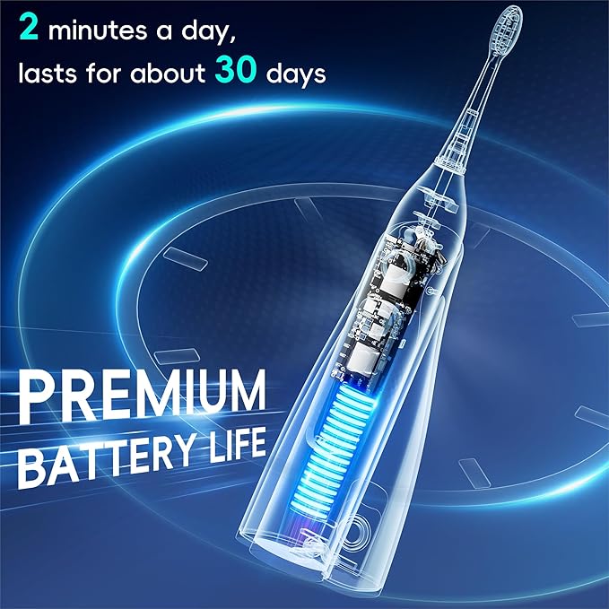 Electric Toothbrush with Water Flosser, All in One Sonic Flossing Toothbrush with 3 Modes & 5 Flossing Speeds & 4 Brush Heads, Rechargeable & Portable for Adult Teeth Cleaning,Black