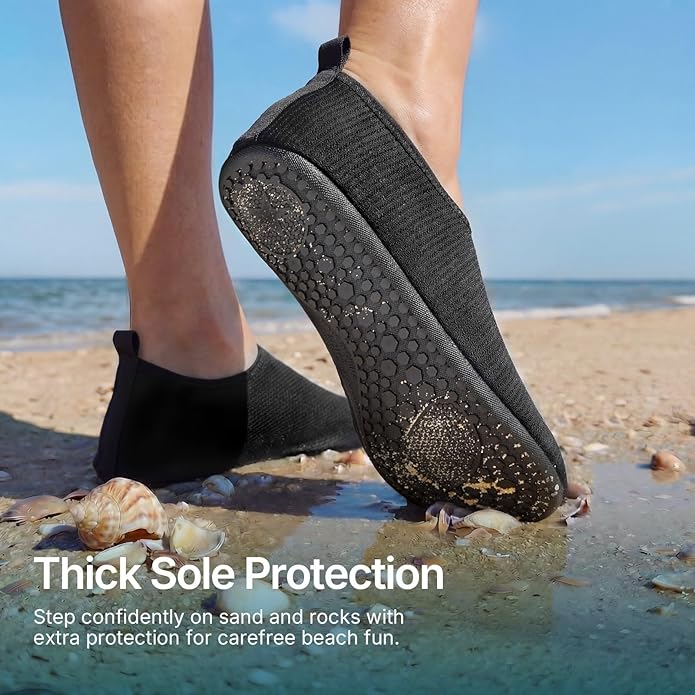 Water Shoes for Women Men Quick-Dry Aqua Socks Swim Beach Barefoot Yoga Exercise Wear Sport Accessories Pool Camping Must Haves Adult Youth Size