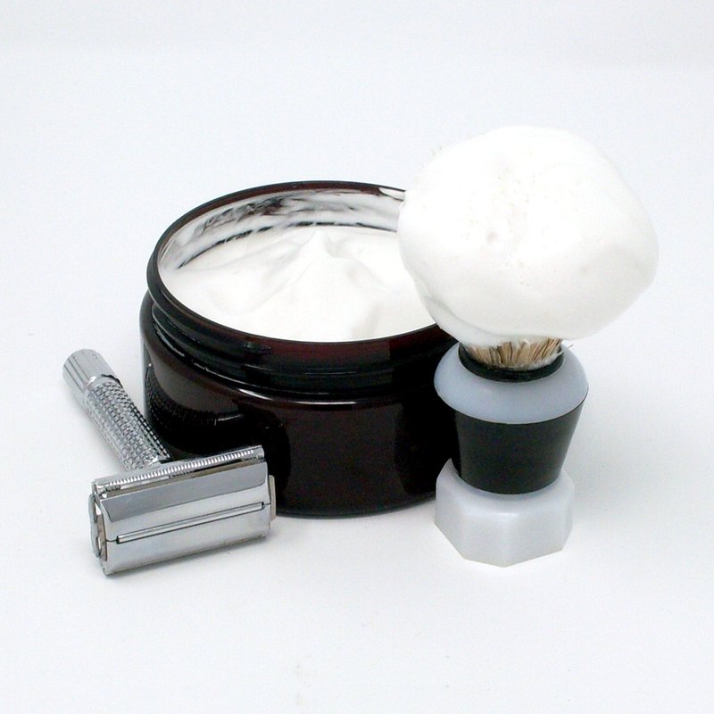 TSE for Men Nag Champa Shaving Soap with Tallow and Shea Butter. Natural Ingredients for Rich Lather and a Smooth Comfortable Shave. Artisan 4.5 oz Semi-Soft Italian Style. Made in the USA.