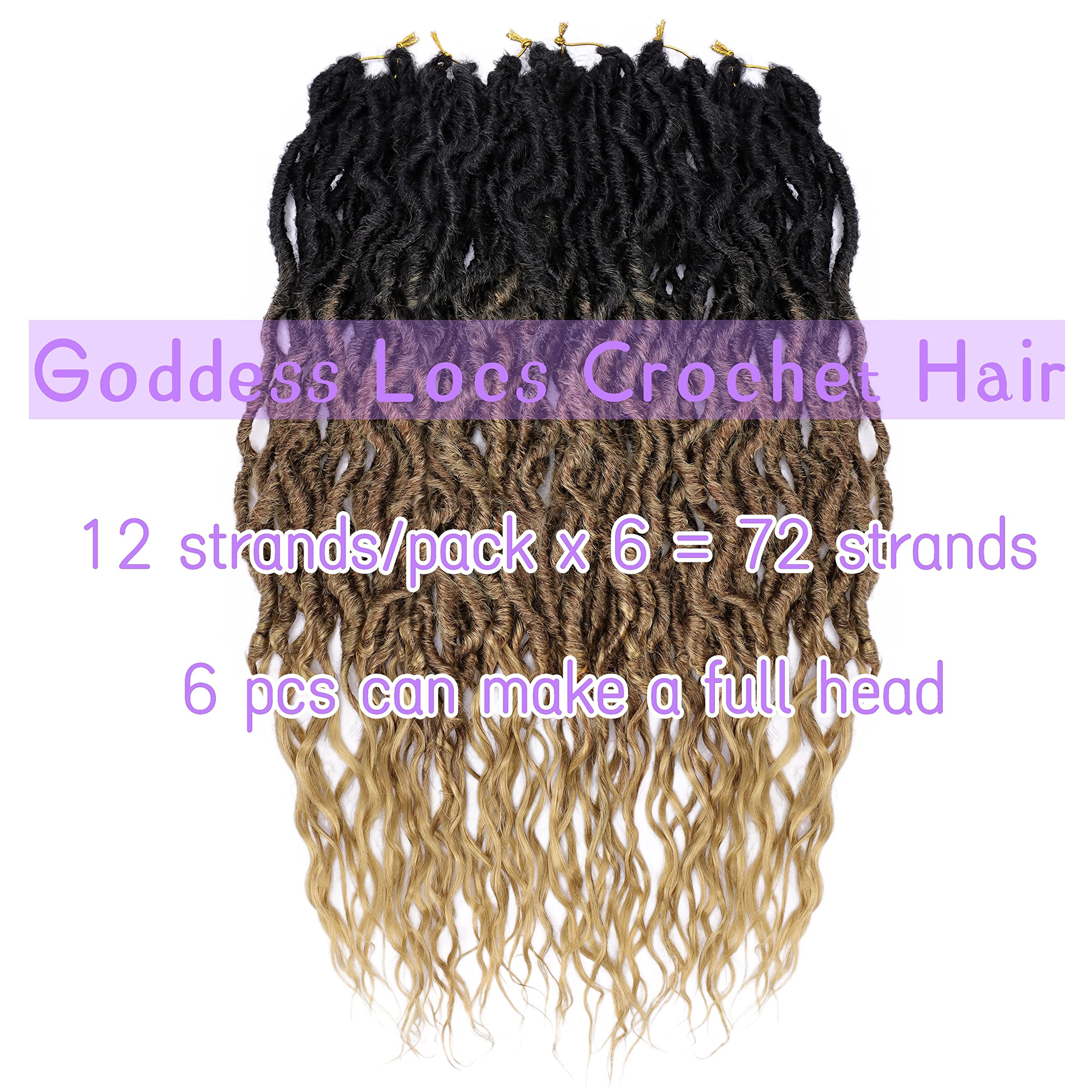 Goddess Locs Crochet Hair for Black Women Faux Locs Crochet Braids
