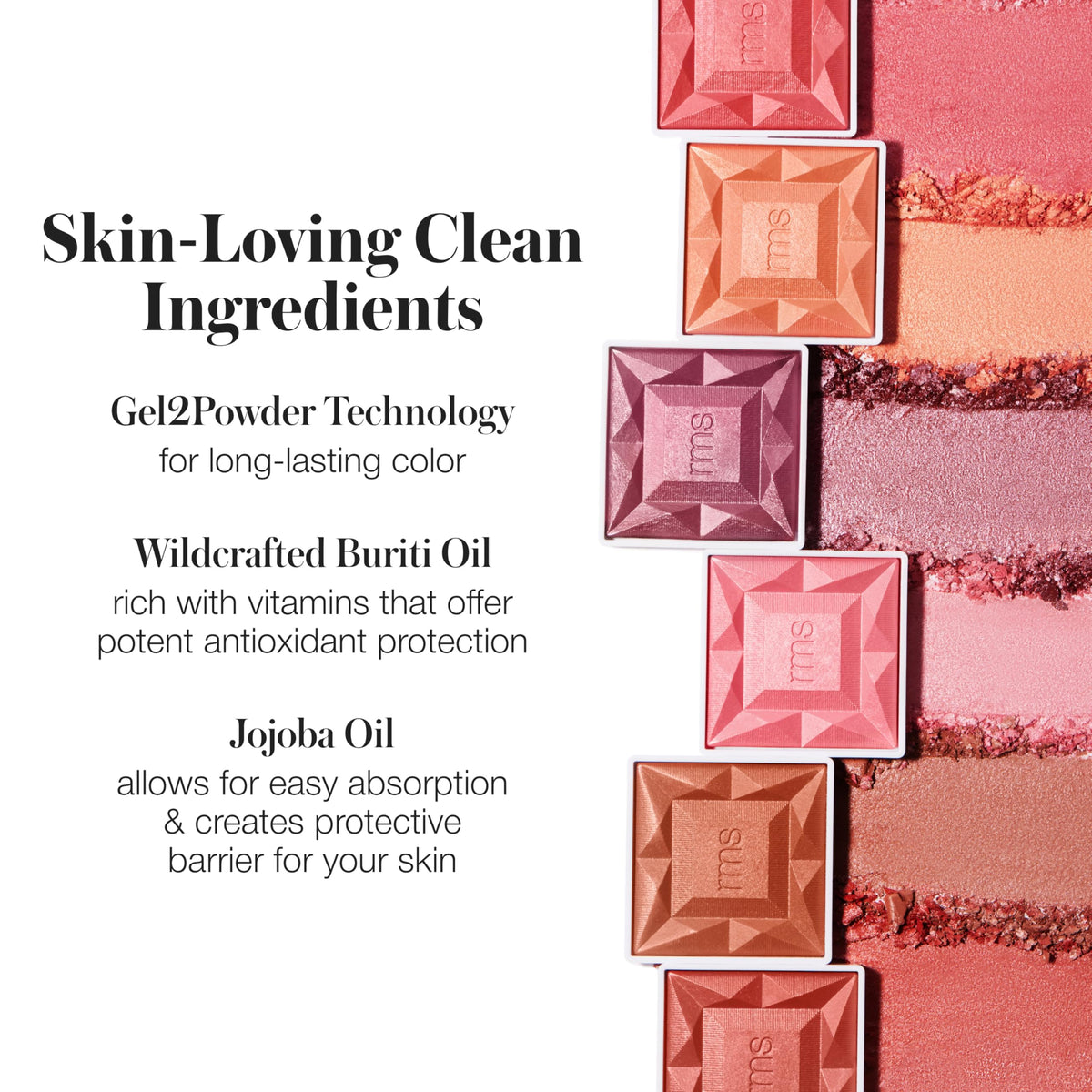 RMS Beauty Redimension Hydra Powder Blush - Hydrating Talc Free Blush for Cheeks - Luminous Shimmer Blush with Jojoba Oil - 0.15 oz
