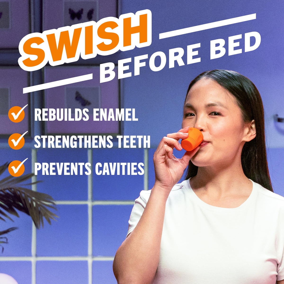 TheraBreath Overnight & Whitening Mouthwash Bundle, Chamomile Mint & Dazzling Mint Flavors, Fluoride & Alcohol Free, Fights Bad Breath 12 Hours, Removes Stains, Pack of 2, 16 fl oz Each