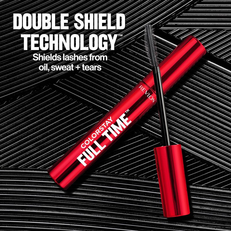 Revlon ColorStay Full Time Mascara, Volumizing Eye Makeup, 24 Hour Wear, Smudge-Proof, Non-Clumping and Flake-Free Formula, 401 Blackest Black