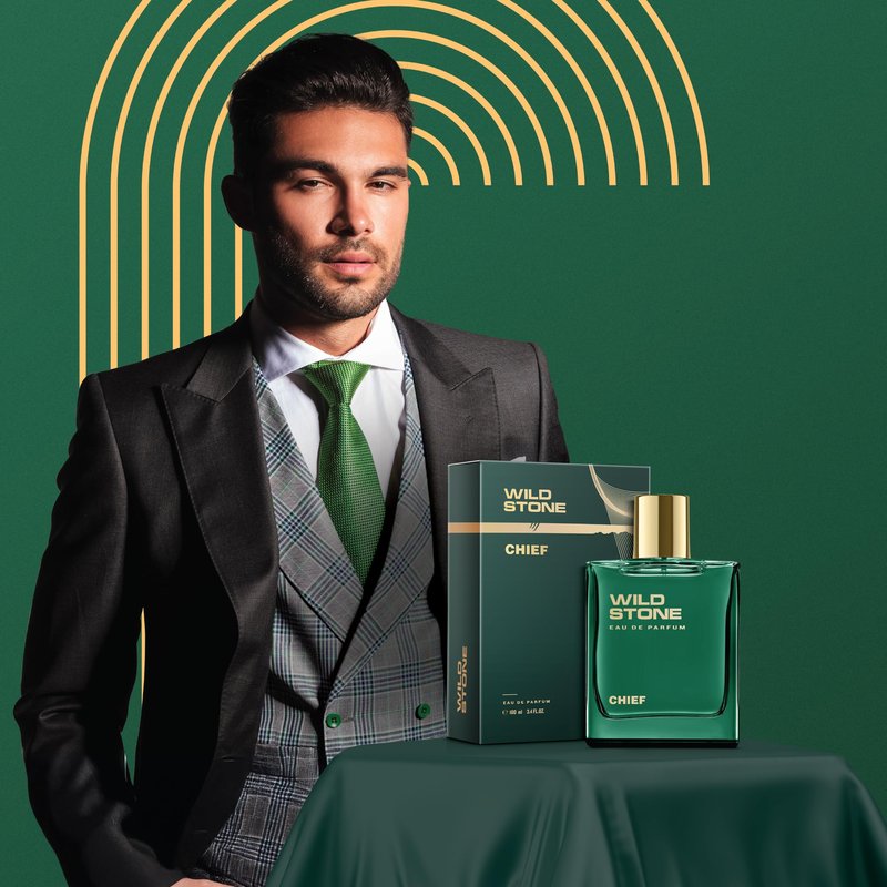Wild Stone Chief Eau De Parfum | 3.38oz,100 ml | Luxury EDP Perfume for Men | Intense Long Lasting Premium Fragrance | 100% Liquid Scent