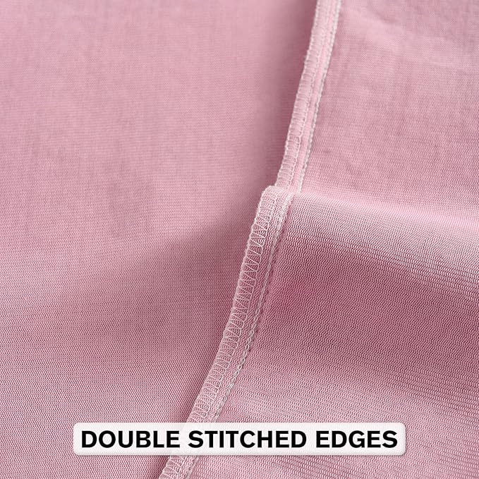 FUTEI Pink Chenille Throw Pillow Covers 20x20 Inch Set of 2,Soft Striped & Diamond Textured Cushion Cases,Modern Home Decor for Couch Living Room