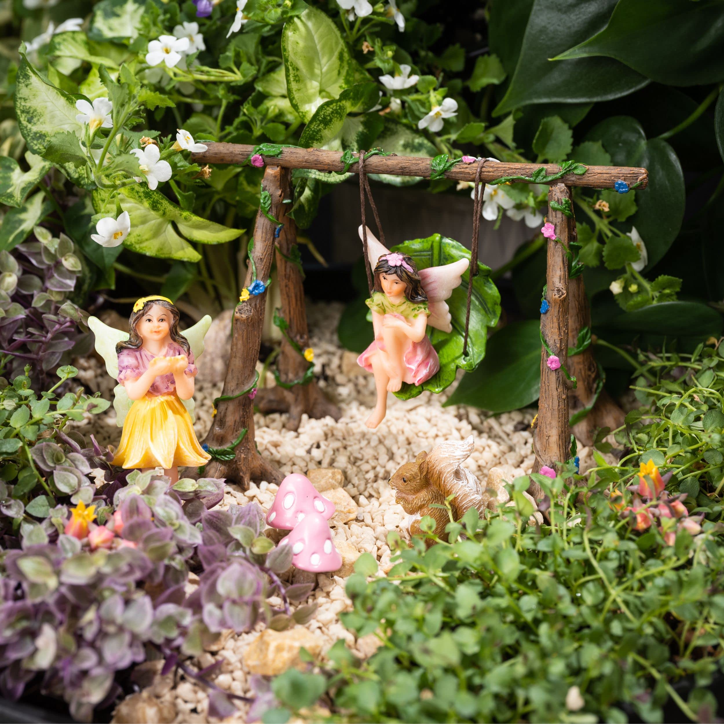 PRETMANNS Fairies for Fairy Garden Outdoor Accessories Kit - 6 Pieces
