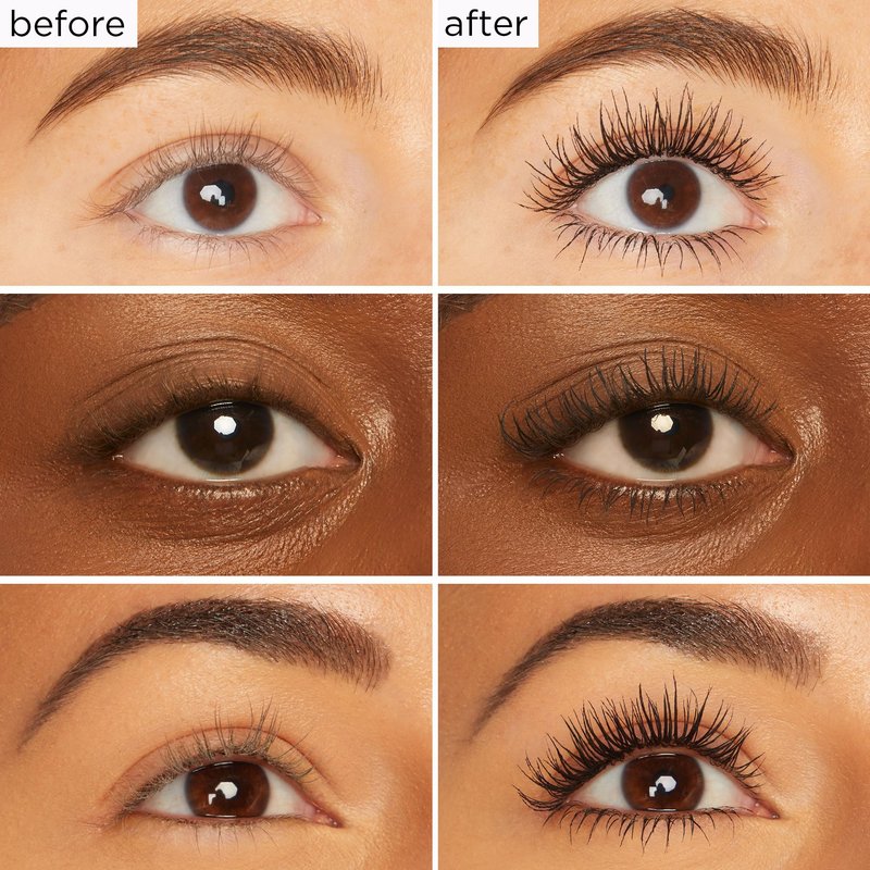 tarte lights, camera, lashes 4-in-1 mascara – Volume, Length, Curl & Conditioning for Fuller-Looking Lashes, Smudge-Proof, Flake-Free, Longwear, Vegan & Cruelty-Free, full size, black