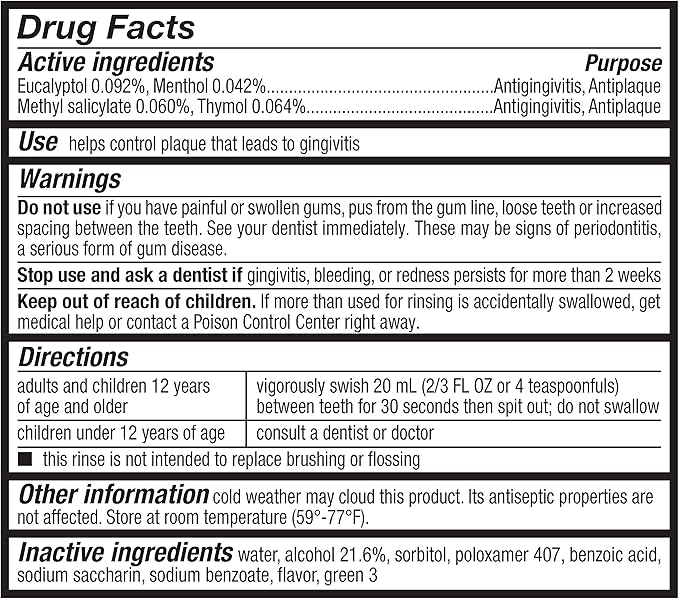 Amazon Basics Fresh Breath Mouthwash, Blue Mint Antiseptic, 1.5 Liters, 50.7 Fl Oz, 1-Pack (Previously Solimo)